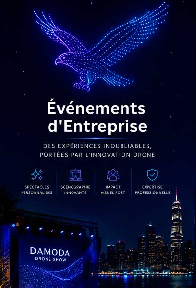 Spectacle de drones - événements d'entreprise